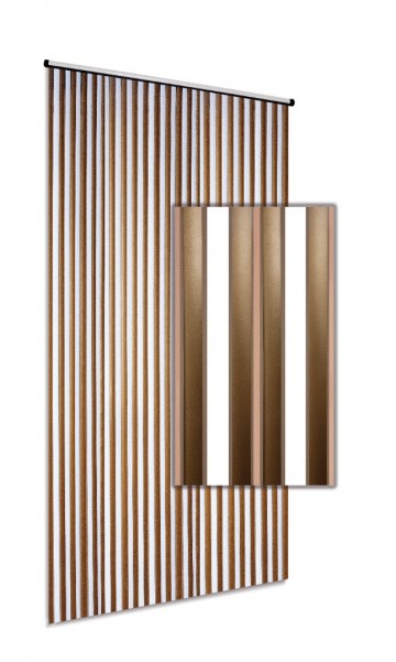Pvc linten goud-wit 90 x 220 cm