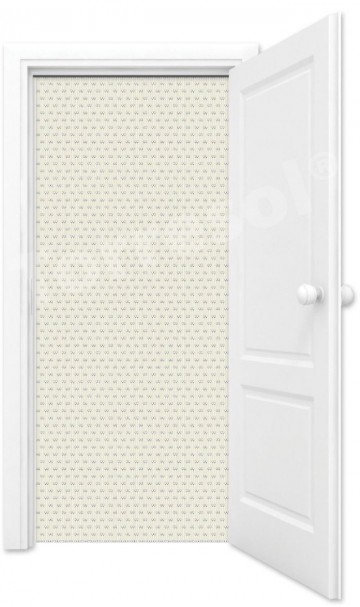 Cremekleurig hulzengordijn 90 x 210 cm