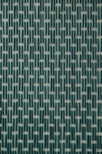 Sunarts kant en klaar vliegengordijn 90 x 210 Verspringend donkergroen model 024