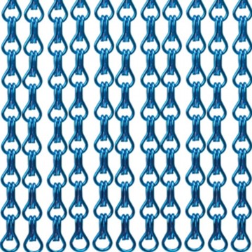 Aluminium vliegengordijn 100 x 235 cm blauw