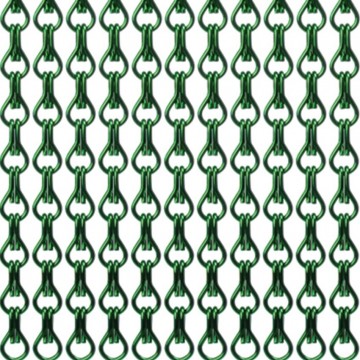 Groen aluminium vliegengordijn 90 x 210 cm