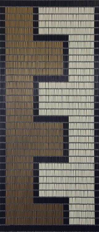 Sunarts kant en klaar vliegengordijn 90 x 210 Rits crème/goud/zwart model 066