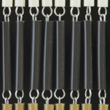 Sunarts kant en klaar vliegengordijn 90 x 210 Rits crème/goud/zwart model 066