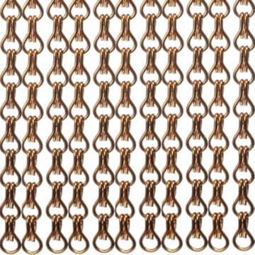 Aluminium vliegengordijn bronskleurig 100 x 235 cm