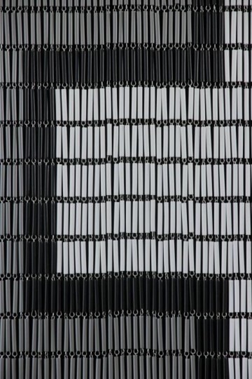 Sunarts kant en klaar vliegengordijn 90 x 210 Rits wit/zilver/zwart model 068