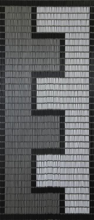 Sunarts kant en klaar vliegengordijn 100 x 232 Rits wit/zilver/zwart model 069