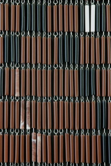 Sunarts kant en klaar vliegengordijn 100 x 232 Paard crème / bruin model 193