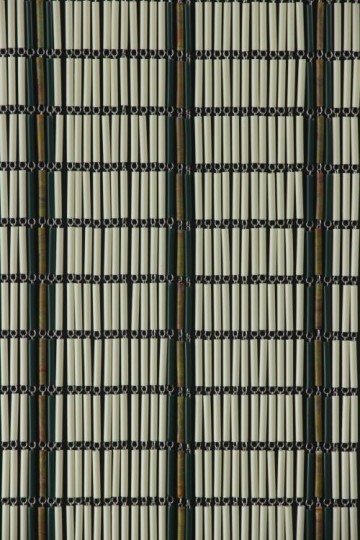 Sunarts kant en klaar vliegengordijn 100 x 232 Banen crème / donkergroen / tropical model 403