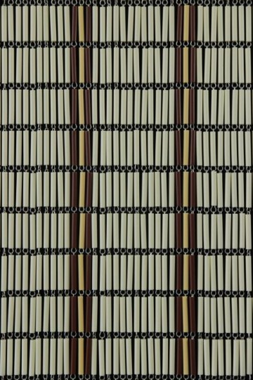 Sunarts kant en klaar vliegengordijn 100 x 232 Banen crème / bruin / lichtgeel model 405