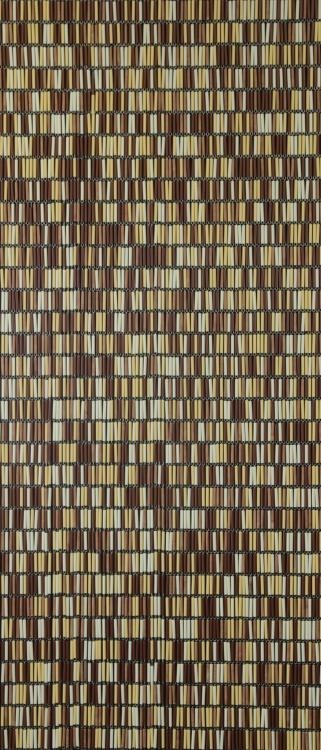 Sunarts kant en klaar vliegengordijn 100 x 232 Mix crème / bruin / bruinvlam / lichtgeel model 415