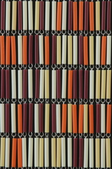 Sunarts kant en klaar vliegengordijn 100 x 232 Mix crème / oranje / bordeaux / lichtgeel model 421