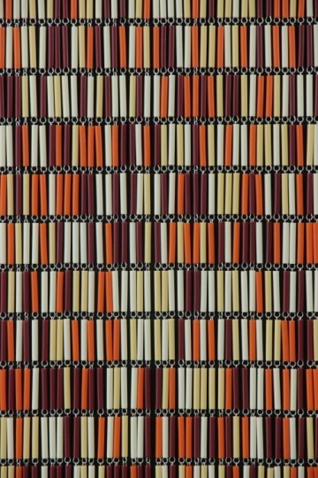 Sunarts kant en klaar vliegengordijn 100 x 232 Mix crème / oranje / bordeaux / lichtgeel model 421