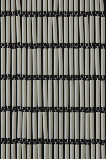 Sunarts kant en klaar vliegengordijn 90 x 210 Zwaluwen crème / zwart / zilver model 100