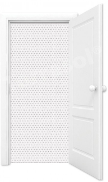 Wit verspringend hulzengordijn Torresol 90 x 210