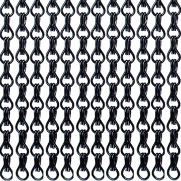 Luxe Torresol kettinggordijn zwart 100 x 235 cm