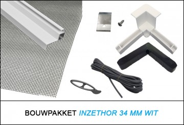Inzethor bouwpakket 34 mm wit
