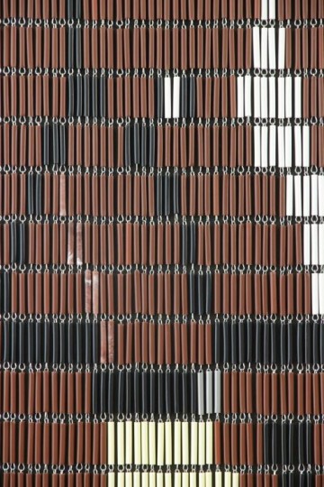 Sunarts kant en klaar vliegengordijn 90 x 210 Paard crème / bruin model 192