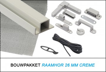 Raamhor bouwpakket creme