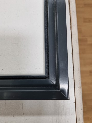 Inzethor gemonteerd profiel met verstekhoek