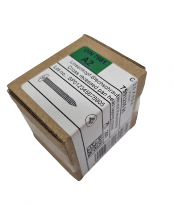 Rvs schroeven 3,5 x 9,5 mm CK - Per 200 stuks