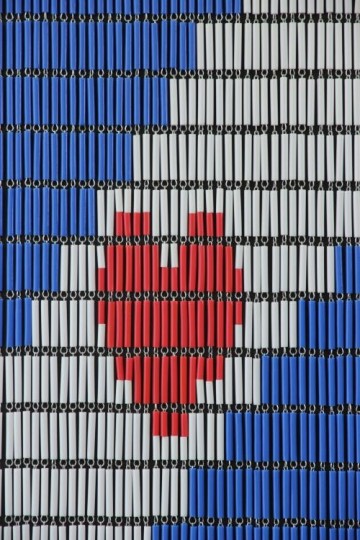 Sunarts kant en klaar vliegengordijn 90 x 210 Friese vlag model 270