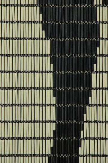 Sunarts kant en klaar vliegengordijn 90 x 210 2 Voeten crème / zwart model 372