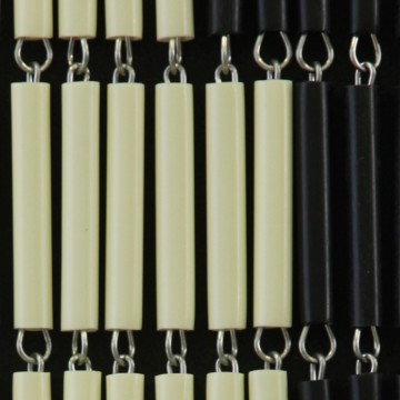 Sunarts kant en klaar vliegengordijn 90 x 210 2 Voeten crème / zwart model 372