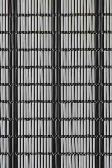 Sunarts kant en klaar vliegengordijn 100x232 Banen wit/zwart/zilver model 409