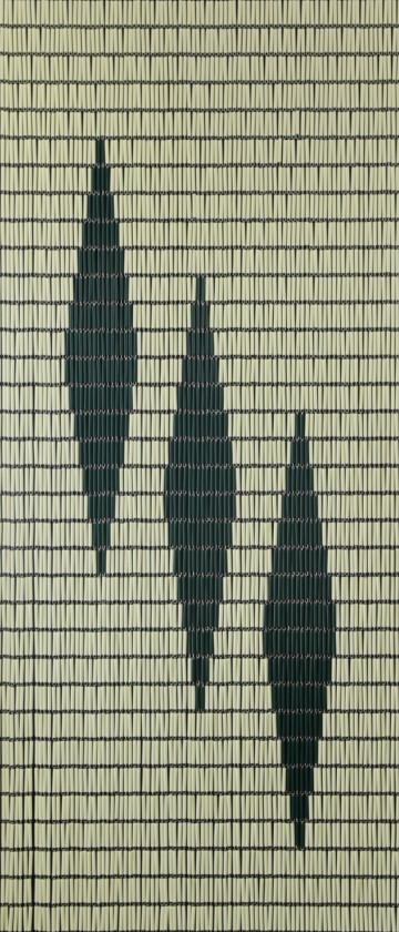 Vliegengordijn Sun-arts 3 ruiten creme / donkergroen model 031