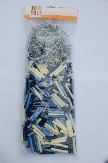 400 stuks hulzen en haken uitbreidingsset 416/417 crème/donkerblauw/blauwvlam