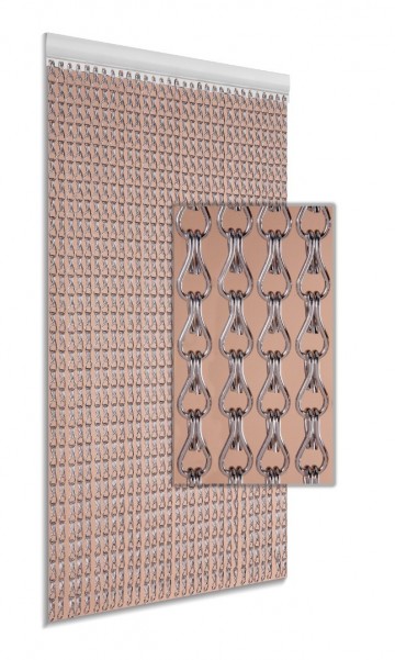 Aluminium zilveren vliegengordijn 100 x 230