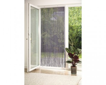 Conacord vliegengordijn kralen Beads grijs 90 x 200 cm