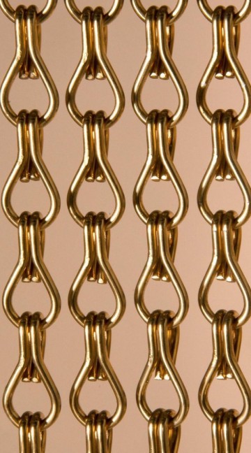 Degor Bronskleurige schakels kettinggordijn
