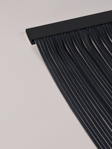 Luxe lamellen zwart ophanging