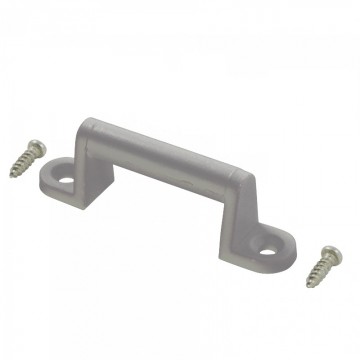 Handgreep met 2 schroeven grijs