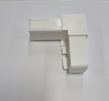 Hordeur hoekstuk wit