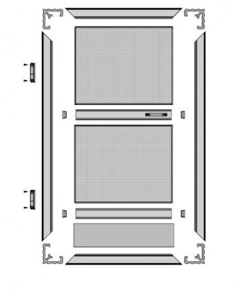 Hordeur met schopplaat voorbeeld