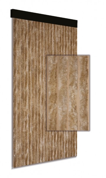 Kattenstaart effen beige 100 x 230