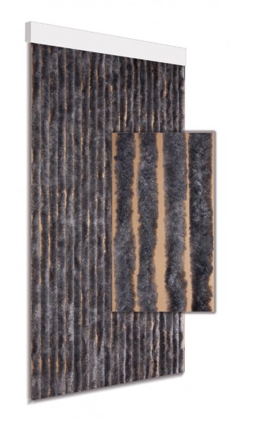 Kattenstaart effen grijs 100 x 230