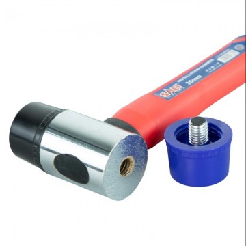 Rubber hamer met draaikop