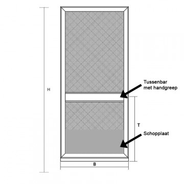Afmetingen schuifhordeur