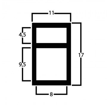 Tussenprofiel inzethor technisch