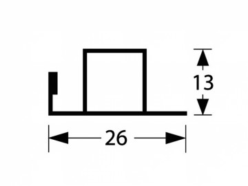 Voorzethor 26 mm afmetingen