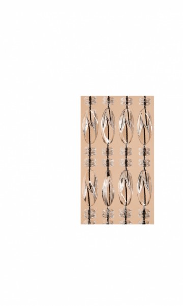 Chios Transparant zwart 90 x 210 cm