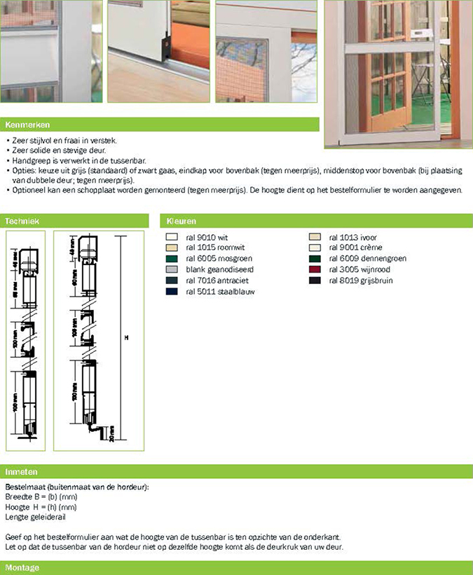 tot cm - Schuifhordeur - Horrenbouw.nl