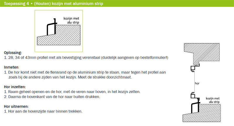 rol Parel Redelijk Horprofielen - Horrenbouw.nl